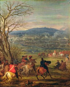 Lodewijk XIV (1638-1715) in de slag bij Mount Cassel, 11 april 1677, c.1678
